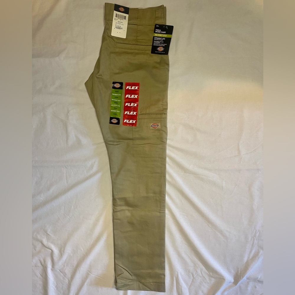 Dickies Khaki Double Knee Work Pants